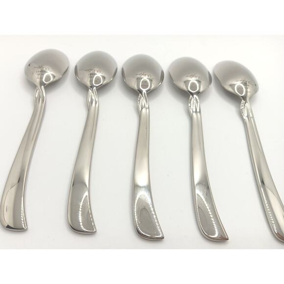 Finesse Teaspoon – Lenox Corporation Lenox Simply Fine Twist 5 Piece Teaspoon Set 18/10 Stainless Glossy Vietnam NOS